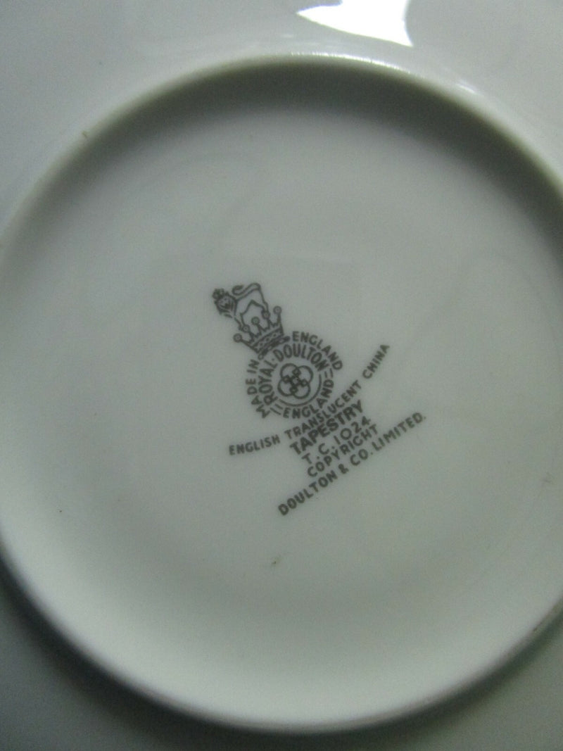 ROYAL DOULTON tea Cup & Saucer, "Tapestry" pattern England orig [85]