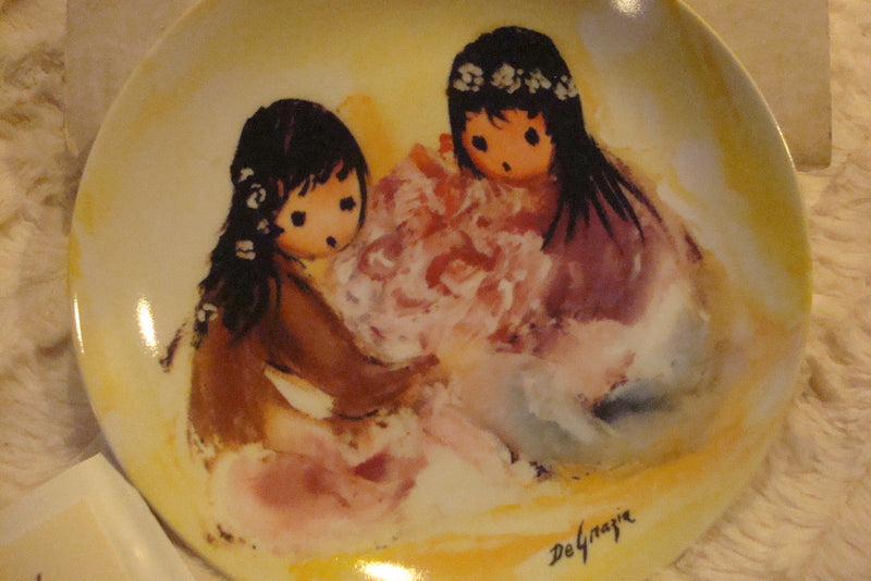 De Grazia "Spring Blossom" '87, Children of the Sun Collector Plate original ^^