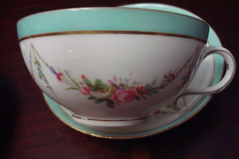 J. MANSARD Paris, 34 RUE PARADIS, France,  CUP & SAUCER[a5#10]