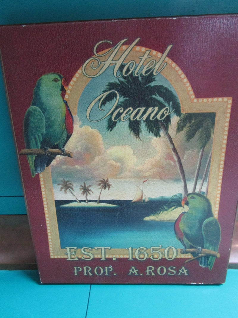 Pair Of Latin American Hotel  Vintage Signs On Board