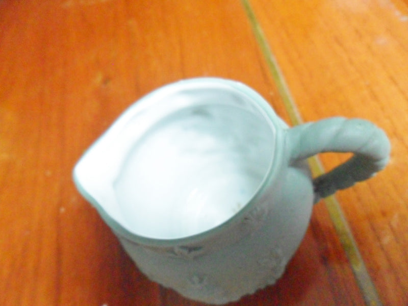 Schafer & Vater Germany Jasperware,hand painted Queen cameo creamer ^^