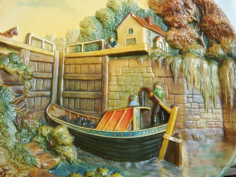 W. H. "Blossons" Congleton Cheshir,  England, hand painted wall plaque[2]