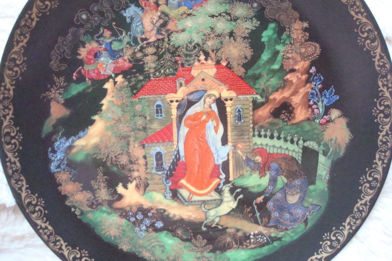 Russian Leyends Collector Plate "The Princess and the 7 Bogatyrs" with certs ^^