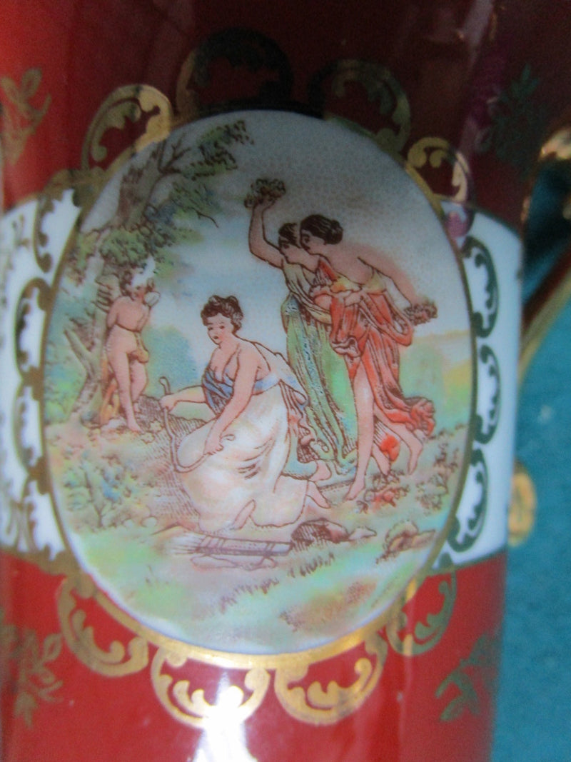 BREMER & SCHMIDT - Germany - ca 1930s figural cup and saucer ORIG [84C]