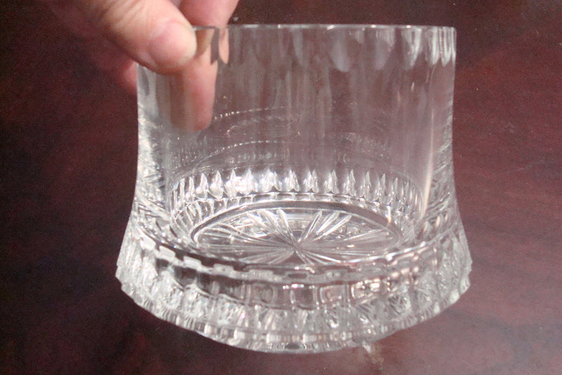 Crystal clear covered candy dish, AMERICAN brilliant period