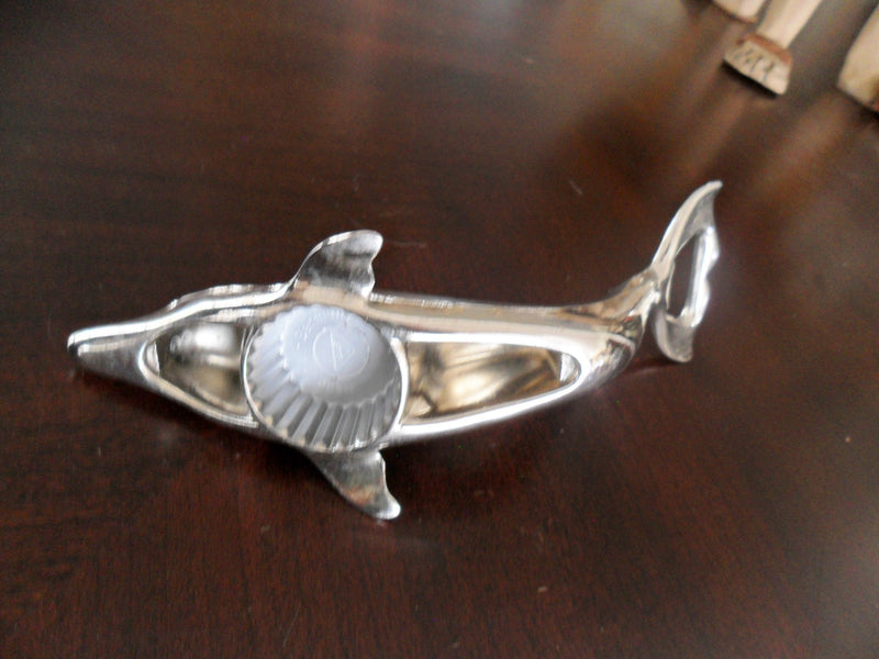 Silver Plated BMF Bottle Opener Bottle Nose DOLPHIN Germany Soda/Beer ORIGINAL ^
