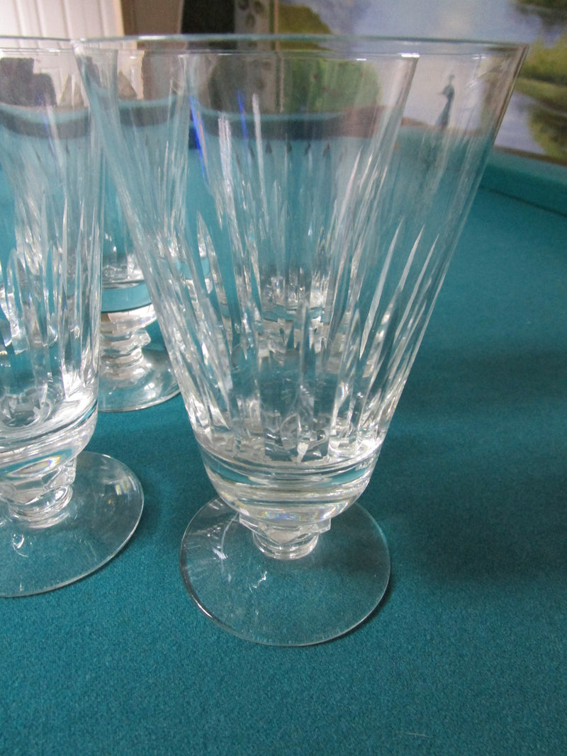 Fostoria 6 Crystal Goblets/Ice Tea Cups, Very Good Condition, 6 1/2" Tall
