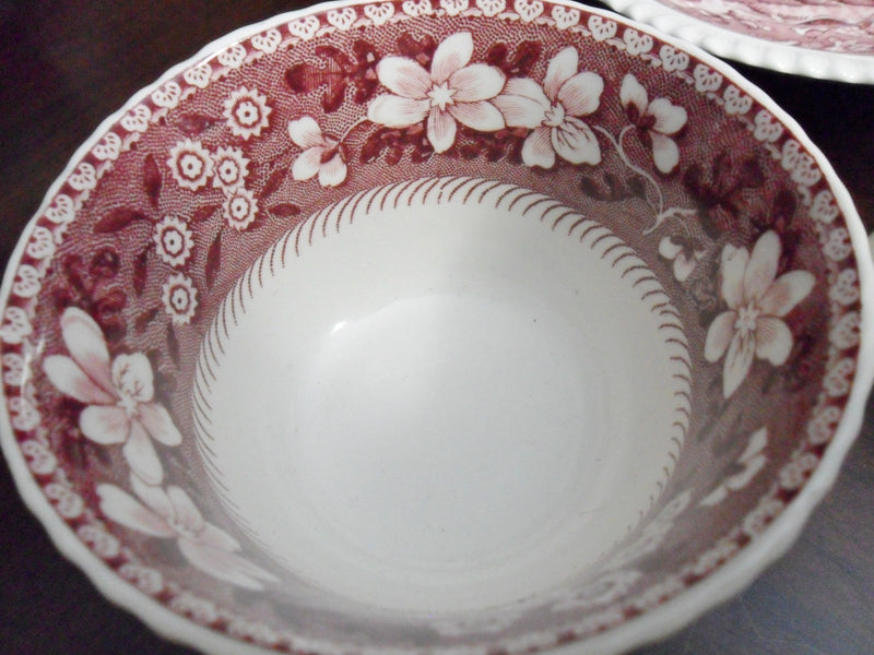 Spode Pink Tower cup and saucer Older Backstamp C1814 orig [88]