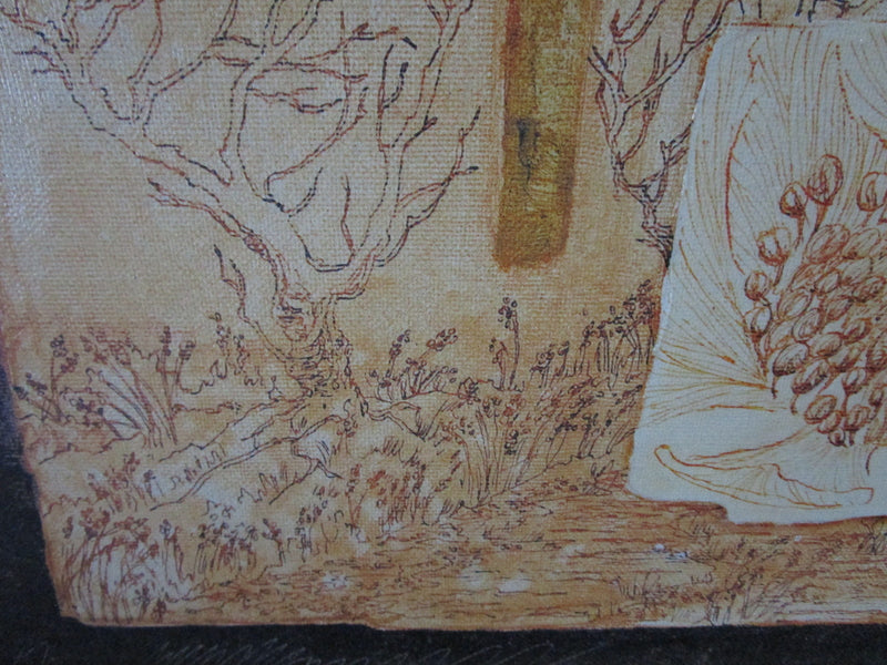 JEWISH LANDSCAPE M. Mandel oil on canvas painting professionlly framed