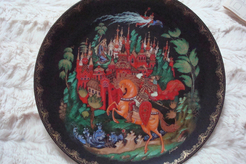 Russian Leyends Collector Plate "Ruslan and Ludmilla" original box no certs ^^