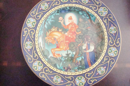 HEINRICH Villeroy & Boch Collector plate "The Red Knight", "Russian Tales" NIB ^