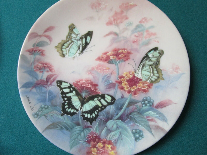 Lena Liu Collector Plates Butterflies Roses Fantasy Dahlia Pick 1