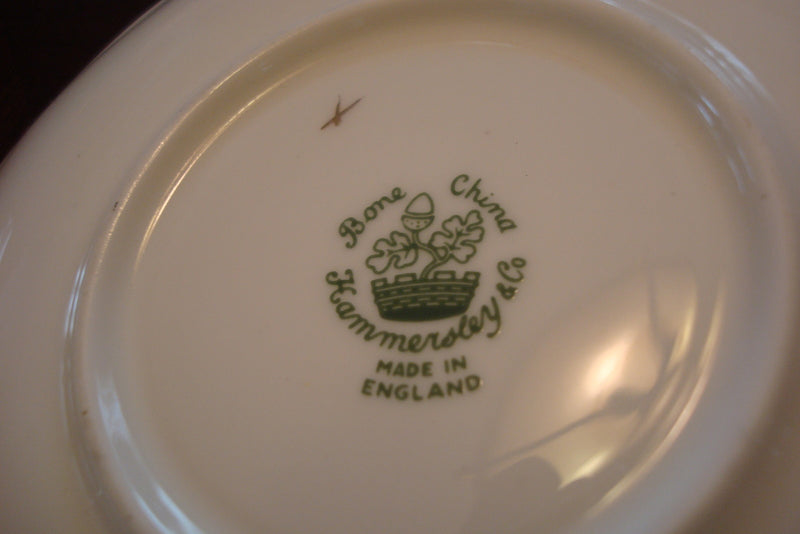 Hammersley Cup And Saucer Purple Flowers Made In England  [a5#10]