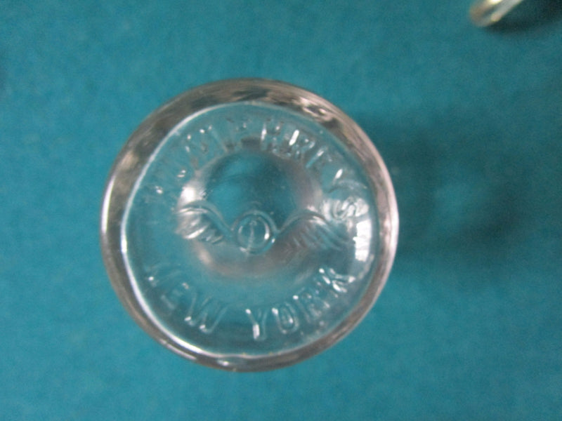 ANTIQUE HUMPHREYS NEW YORK GLASS MORTAR [*A3b]