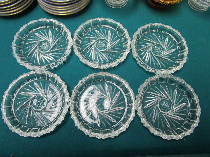 SALT DISHES PRESSED GLASS PORCELAIN B&G DAVID'S START PICK 1 SET