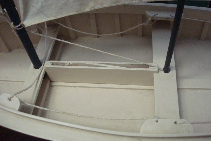Sailing wooden boat 25' by 24" by 10"[11]