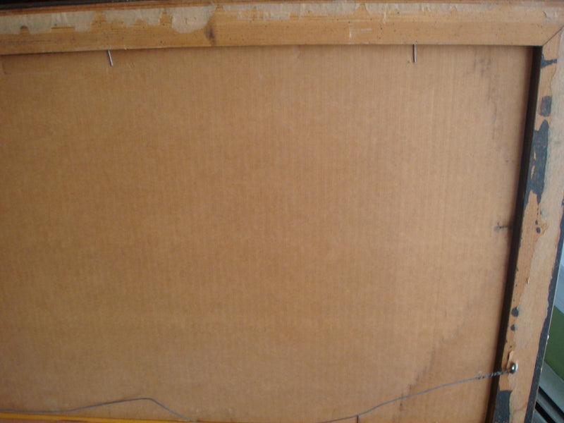 Mid Century Chinese silk scarf souvenir framed from China Hong Zhou