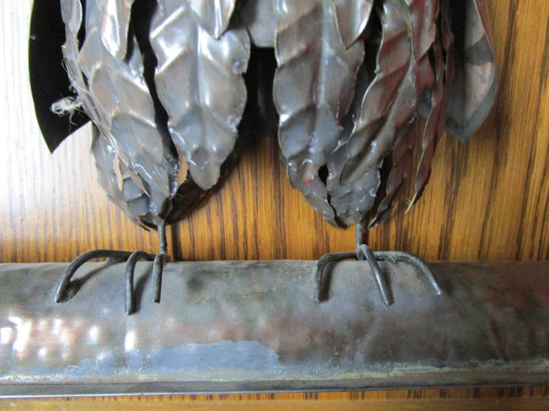 Owl Metal Art Work Sculpture Original
