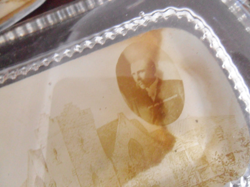 A.C.Bosselman & Co New York Victorian Glass Paperweight: Baptist Church PPWD