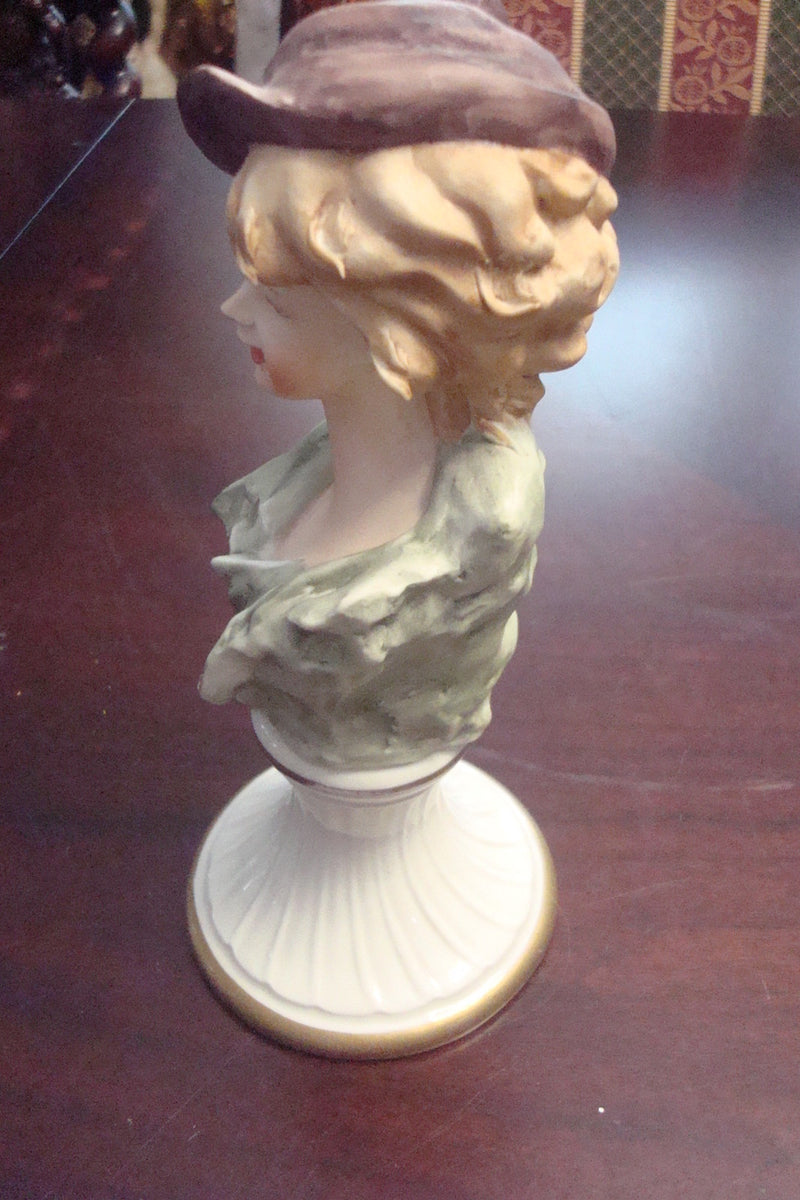 Capodimonte Italy bust of a lady, 8 1/2" tall[8]