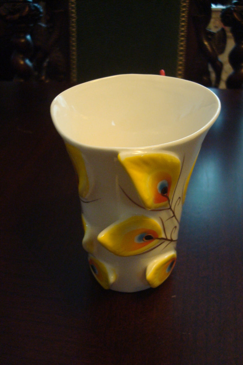 Beautiful cup and saucer from the Peacock Collection, cup ,saucer and spoon orig