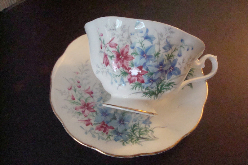 Royal Albert made in England flowers bouquet cup & saucer [a5#3]