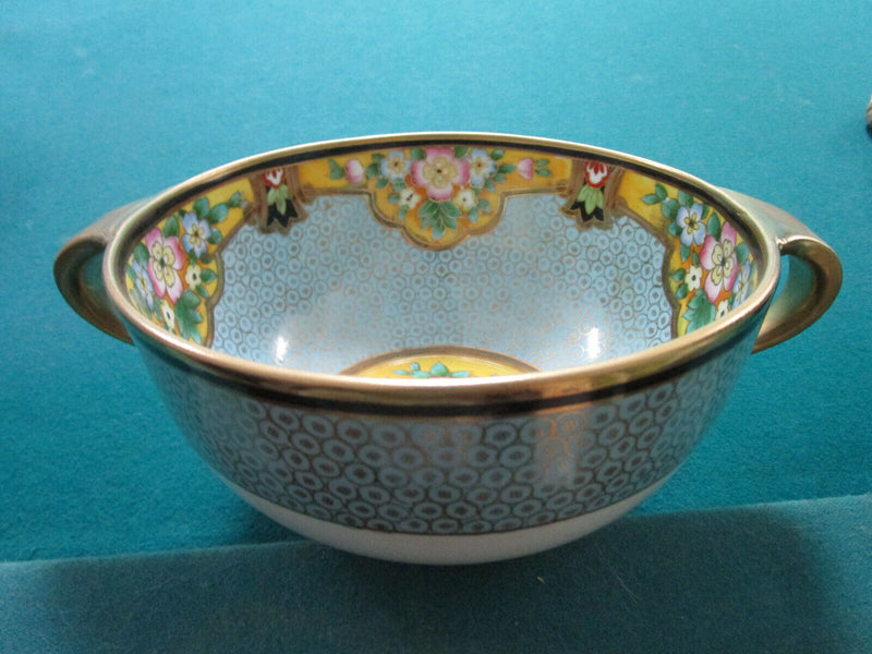 ANTIQUE VINTAGE NIPPON JAPAN POTTERY BOWL VANITY DISH HAIR RECEIVER FRUITS PICK1