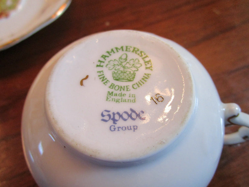 Hammersley England Spode Group Tea Cup And Saucer, Winter Nuts Pattern [*92]