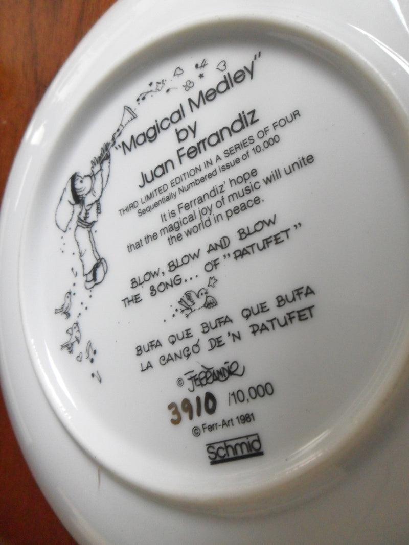 Magical Medley by Juan Ferrandiz plate, 6 1/2" diam[am]