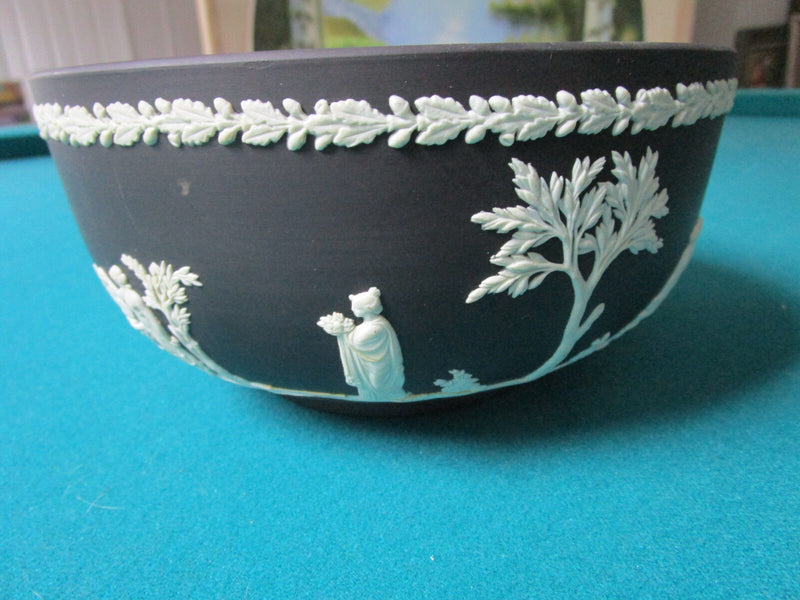 “Wedgwood” Black Solid Jasper Ware SACRIFICIAL BOWL ^^