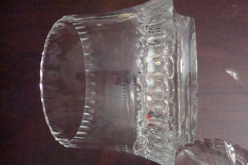 Crystal clear covered candy dish, AMERICAN brilliant period