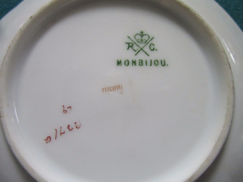 Rosenthal "Monbijou" Pattern  Floral Coffee Cup And Saucer Artist Signed [65]