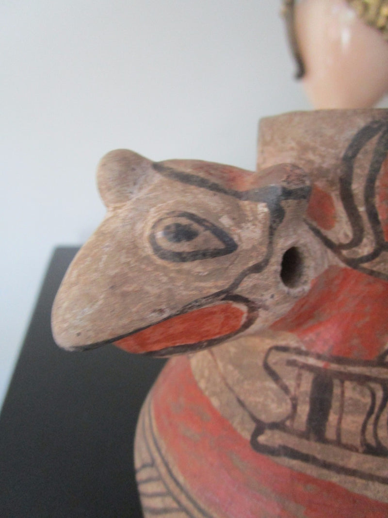 Mexican Vessel Bird Head Red Terracota [SW2]