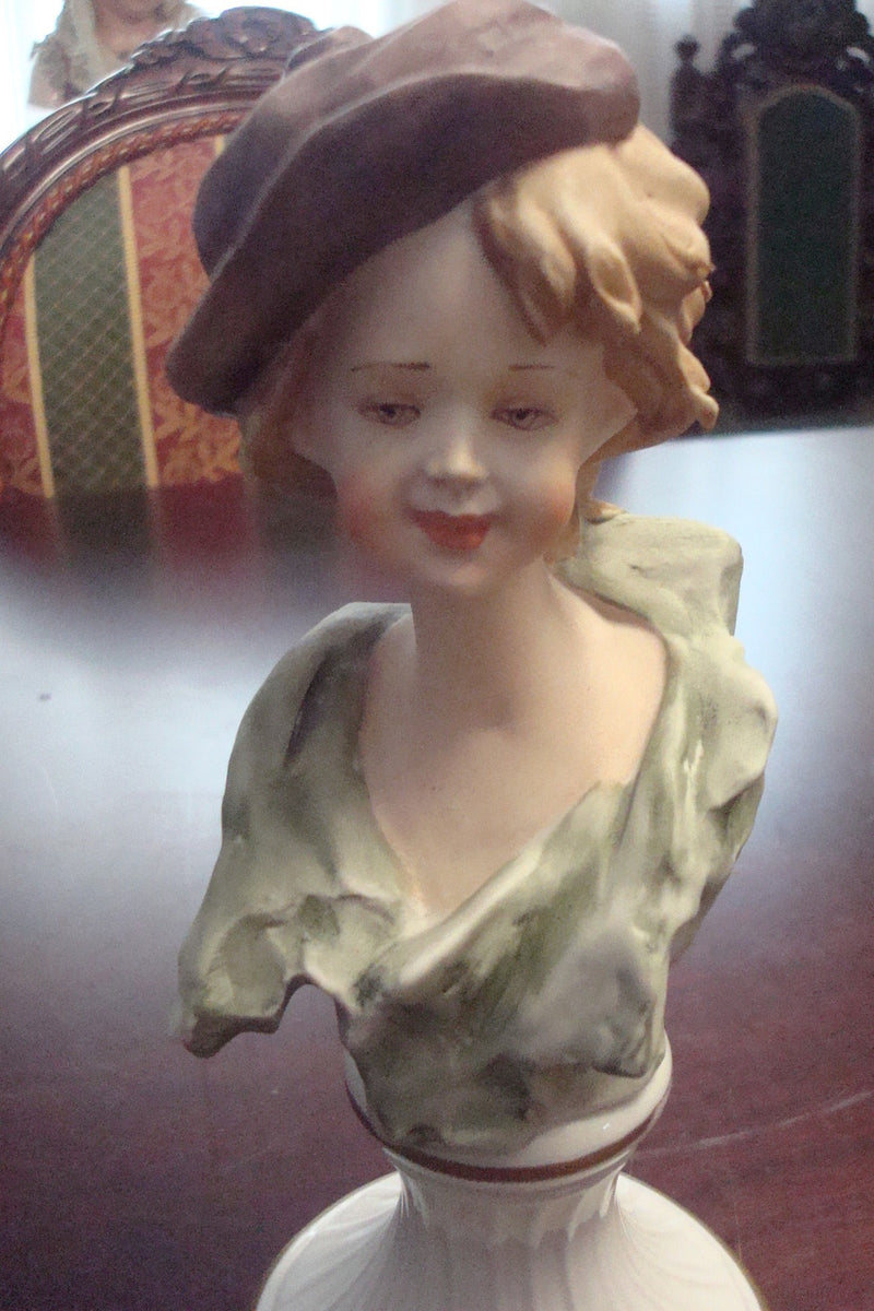 Capodimonte Italy bust of a lady, 8 1/2" tall[8]