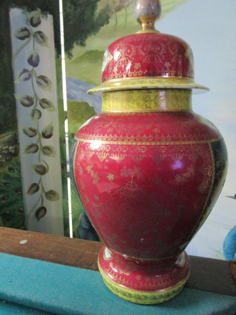 Royal Vienna Covered Urn Pictural Fragonard Hand Painted