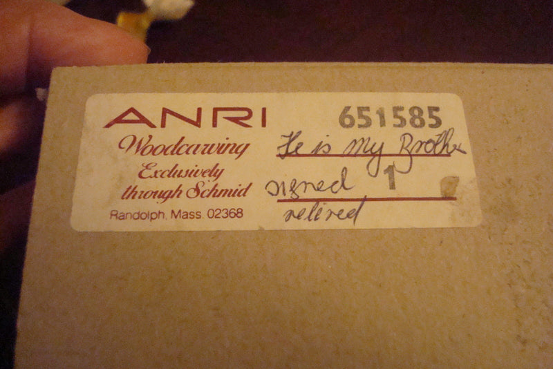 ANRI Ferràndiz "He is my Brother - 6", SIGNED Ulrich Bernardi ORIGINAL BOX ^^