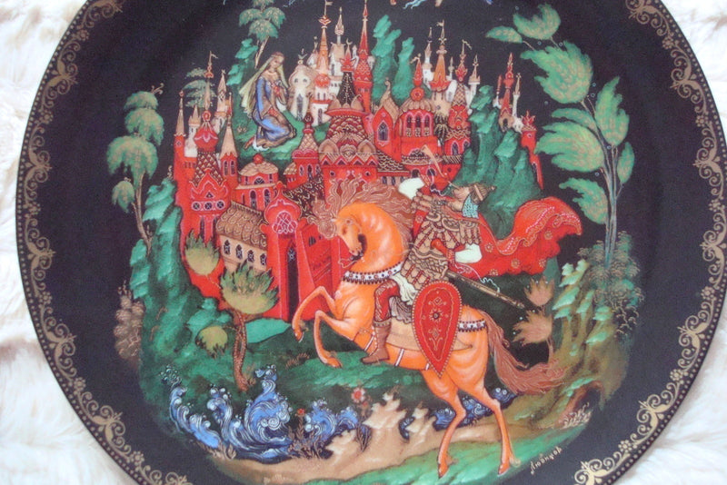 Russian Leyends Collector Plate "Ruslan and Ludmilla" original box no certs ^^