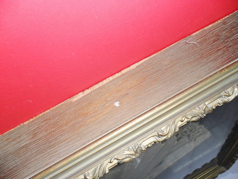 1800s hand fan handpainted, silk and lace, wooden handle, gorgeous frame