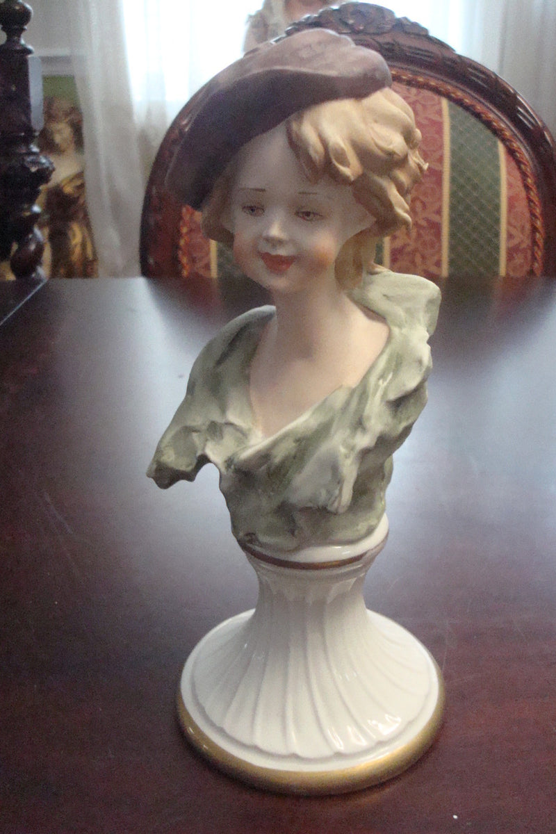 Capodimonte Italy bust of a lady, 8 1/2" tall[8]