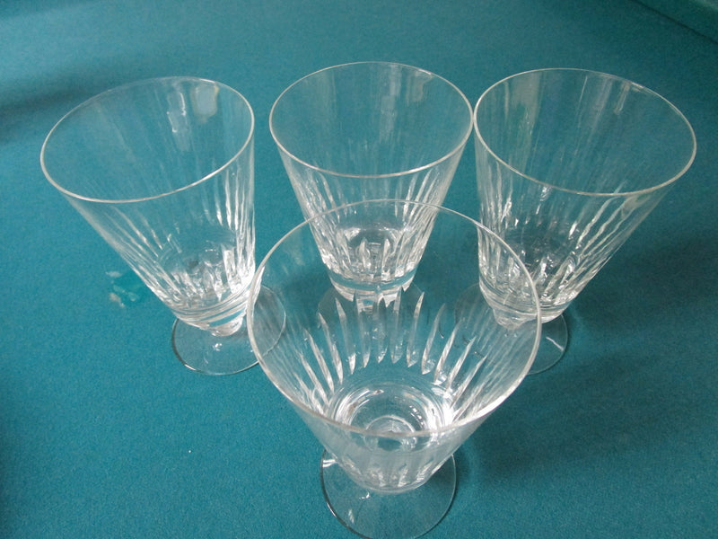 Fostoria 6 Crystal Goblets/Ice Tea Cups, Very Good Condition, 6 1/2" Tall