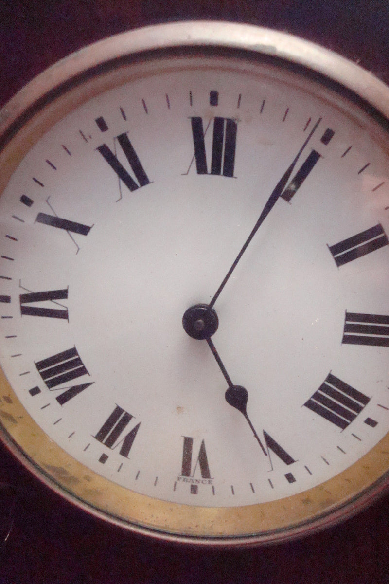 H & H France Wooden Case Antique C1910s, Clock, Needs Maintenance[2*]