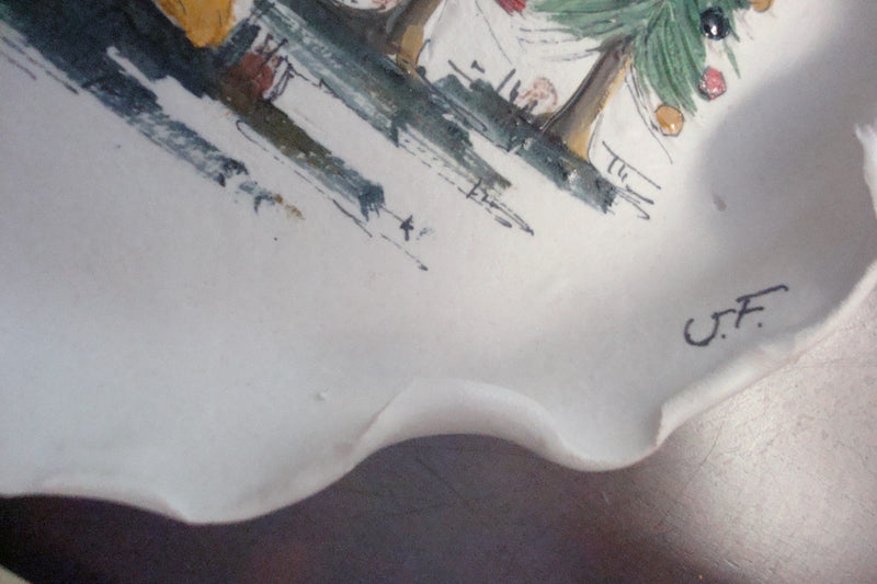 Christmas 1972 Plate by Fontana, Italy, handcrafted, 7" New original ^^