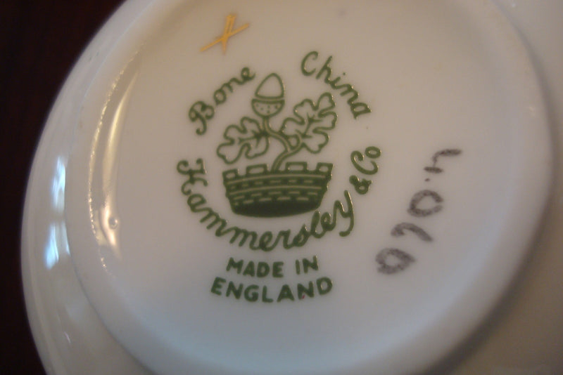 Hammersley Cup And Saucer Purple Flowers Made In England  [a5#10]