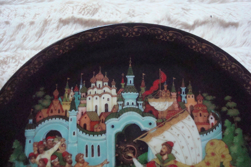 Russian Leyends Collector Plate "Sadko" with certs, no original box ^^