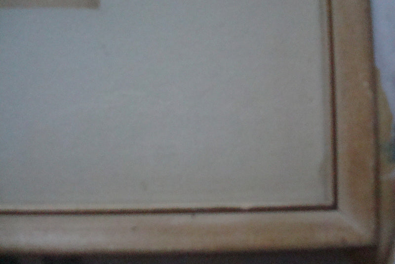 Oil on silk painting of a seal, signed "Kristine", professionally framed