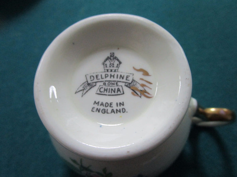 DELPHINE ENGLAND FLORAL TEA CUP AND SAUCER  [65]