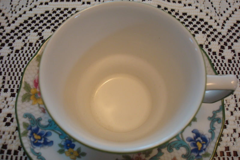 Royal Doulton England "Floradora" pattern cup and saucer, ORIG [83C]