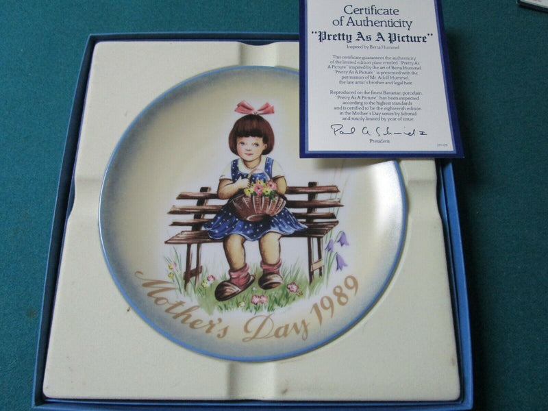 Goebel Bertha Hummel Mother’s Day Plates 1980/81/82/83/85/86/87/88/89 Newpick 1
