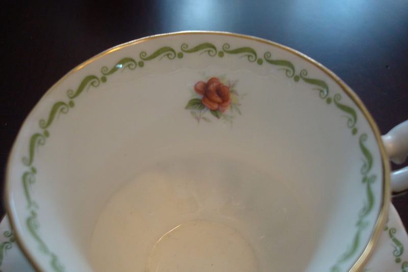 Queen's England Cup and Saucer by Rosina,Rose Pattern, Special Flowers [83c]