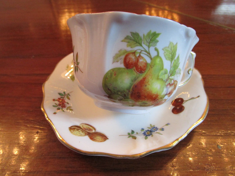 Hammersley England Spode Group Tea Cup And Saucer, Winter Nuts Pattern [*92]
